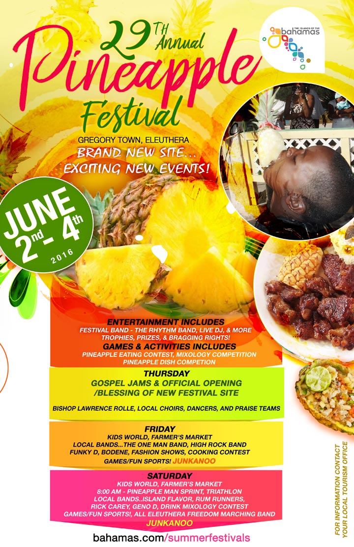 Eleuthera, Bahamas 29th Annual Pineapple Festival Brand New Site