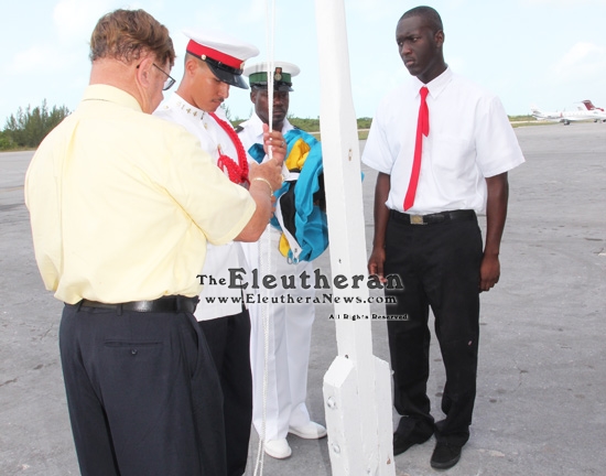 North Eleuthera flag raising ceremony