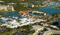 Port Lucaya Marina Aerial
In Grand Bahama, Port Lucaya Marina has been a popular port of call immediately after the storm and business has returned to normal. With underground cable power, recovery was swift and all services and power are restored.