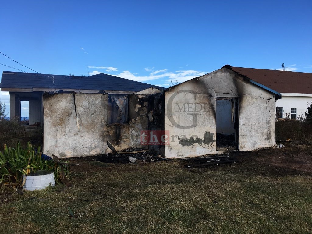 Cupid's Cay home destroyed by fire.