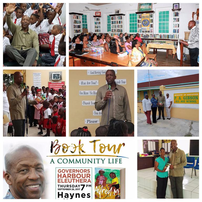 Mr. Alfred Sears visited with the Primary schools throughout Central Eleuthera, during his 'A Community Life' book tour.