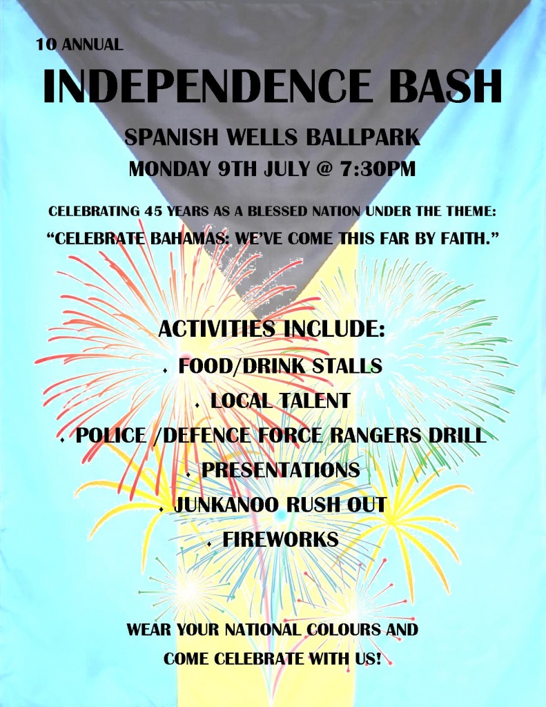 Spanish Wells Independence Bash Schedule