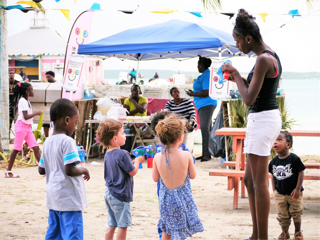 Little ones enjoy Goombay Summer Festival in Harbour Island. (Photo by Ministry of Tourism)