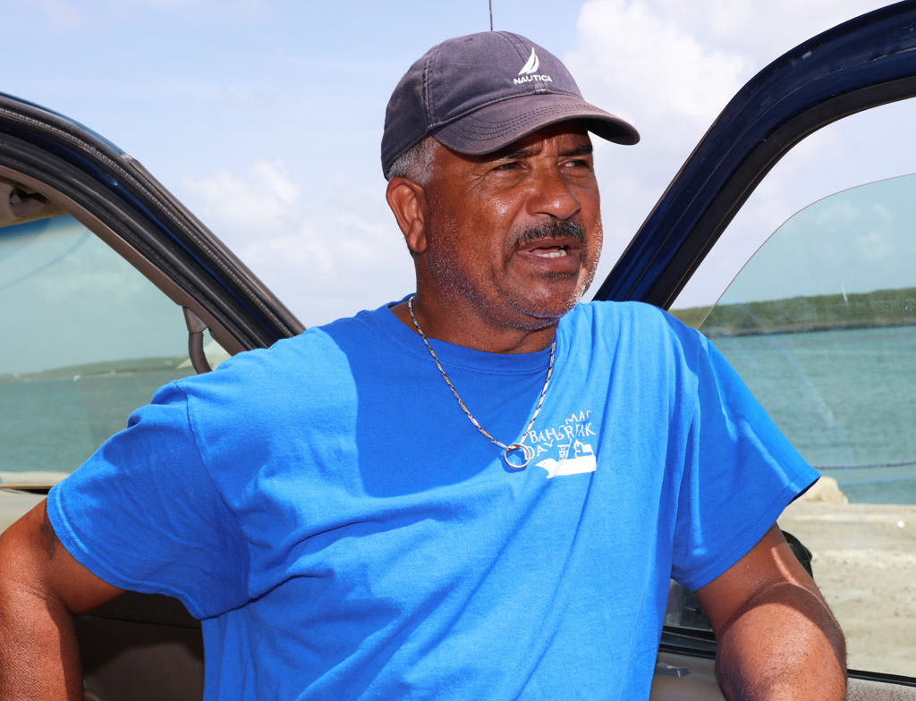 Dwight Pinder, representative for the Bahamas Daybreak in Eleuthera.