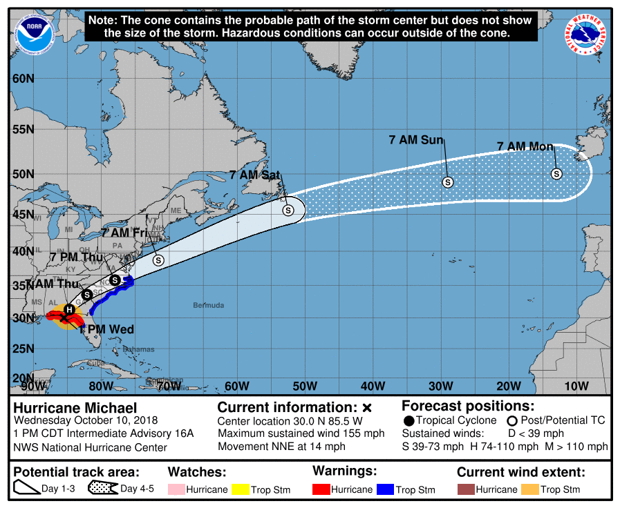 Hurricane Michael - Oct 10-152003_5day_cone_no_line_and_wind