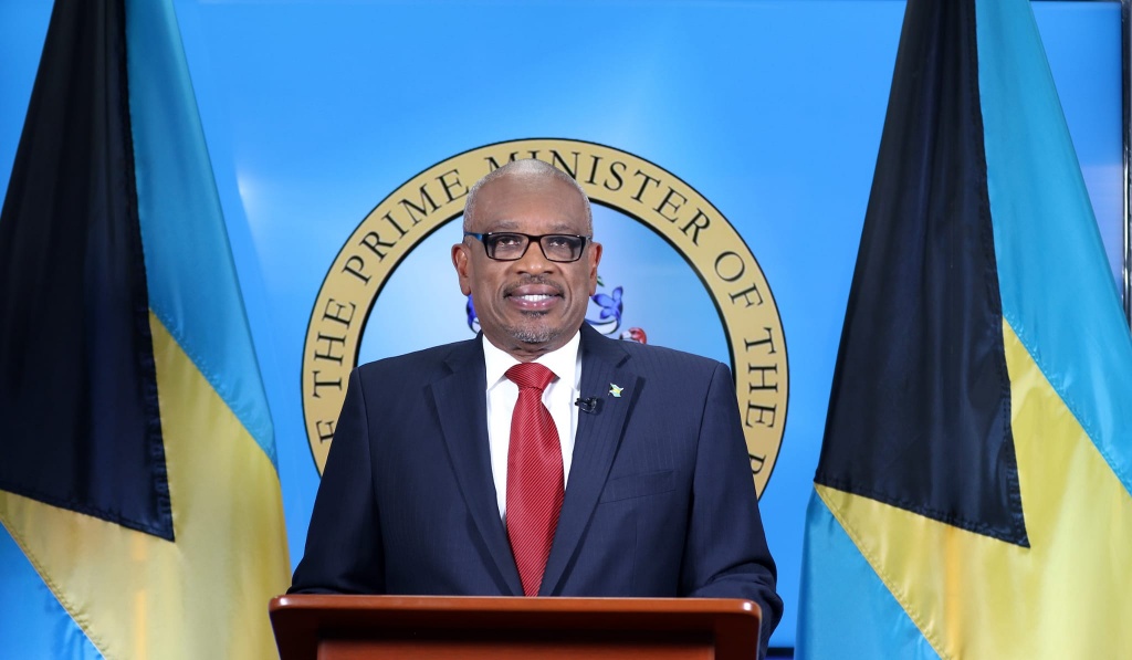 Prime Minister Minnis during a National Address on July 28th, 2021.