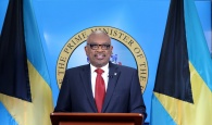 Prime Minister Minnis during a National Address on July 28th, 2021.