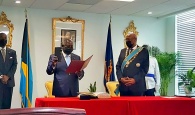 New Prime Minister Philip Davis, sworn-in during a private ceremony at the Office of the Governor General on Friday afternoon, September 17th, 2021.