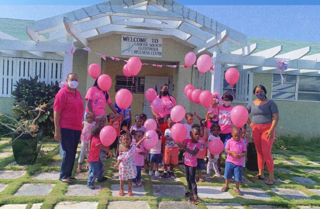 Agape preschool made a special donation presentation to the Cancer Society of the Bahamas, Eleuthera Branch during Cancer Awareness month.