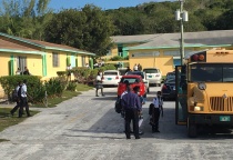 Students back on campus at the Central Eleuthera High School