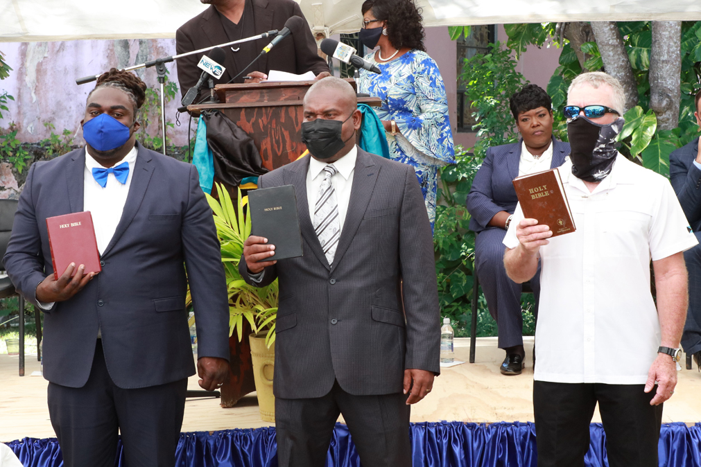 North Eleuthera Chief Councilors included, Terrance Davis for Harbour Island, David Armbrister for North Eleuthera mainland, and Robert Roberts for Spanish Wells.