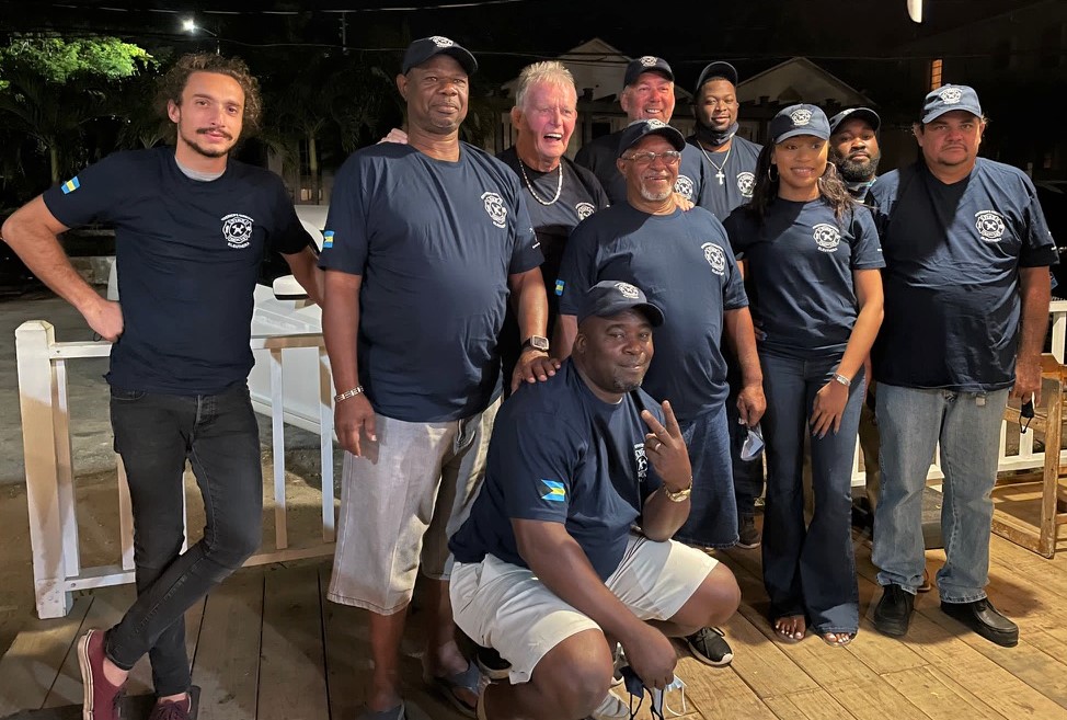 Pictured: Volunteers with the new Governor's Harbour Fire Rescue organization.