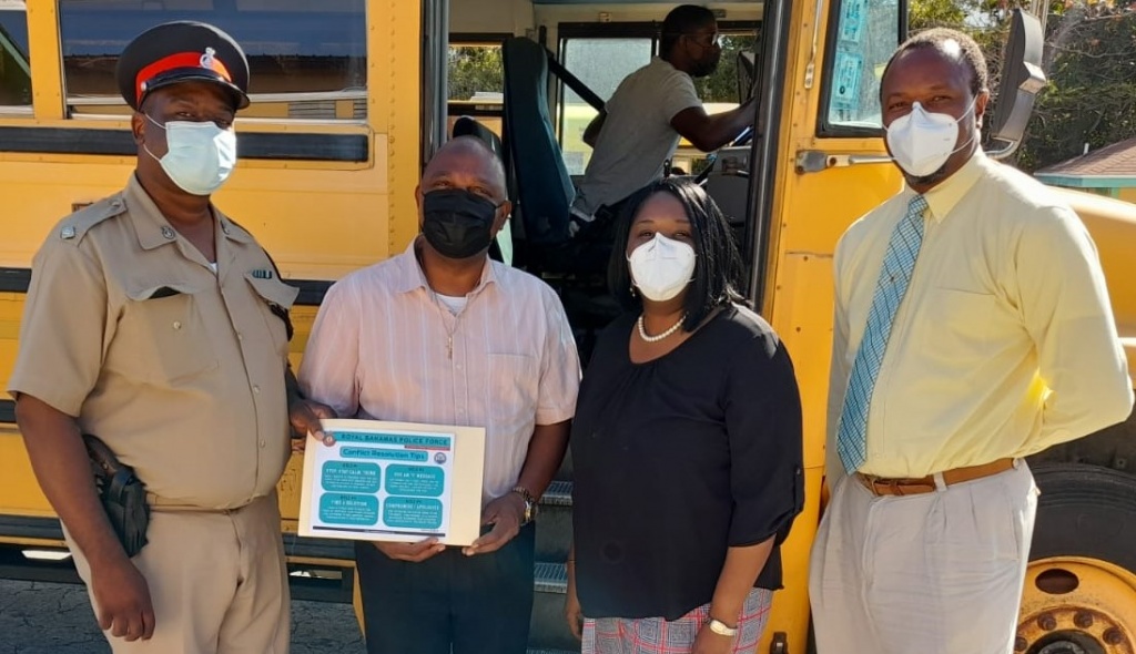 'Get on the Bus' initiative by Police in Central Eleuthera.
