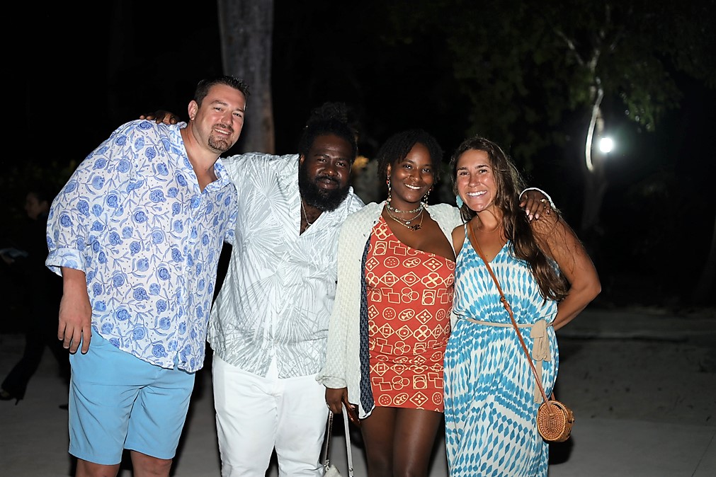 L to R: Cool Culinary Couples: Dustin Williams (Dunmore Restaurant) & Horatio Smith (Da’Perk) with Ashli Smith and Colleen Williams.