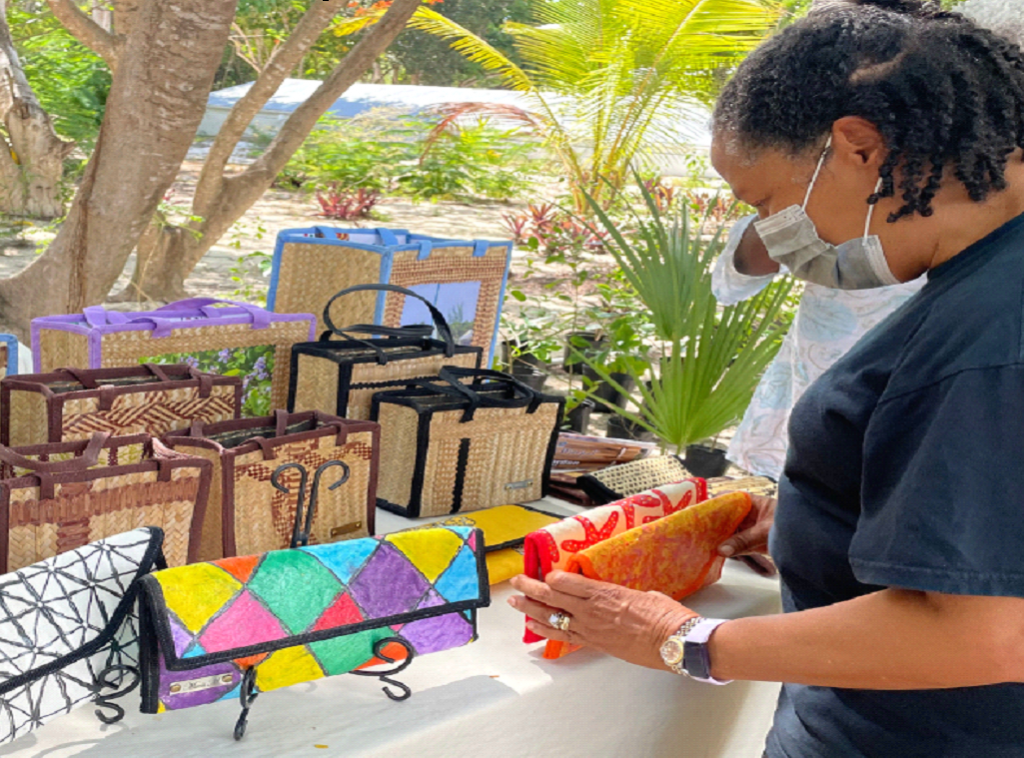 Local crafts on display at The Farmer’s Market.