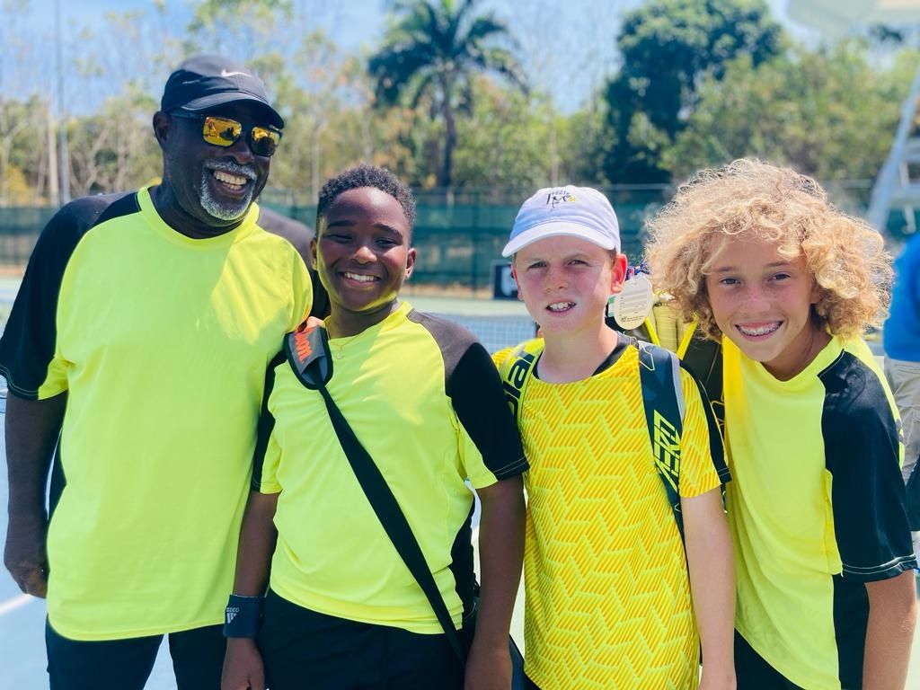 Coach Artie Johnson with Boys U14 Team