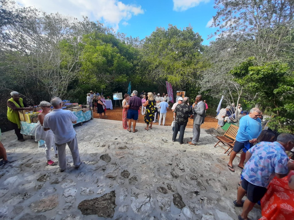 Winter residents taking in the natural ambiance and beauty of the Leon Levy Native Plant Preserve, where the tourism reception in their honour was hosted this year.