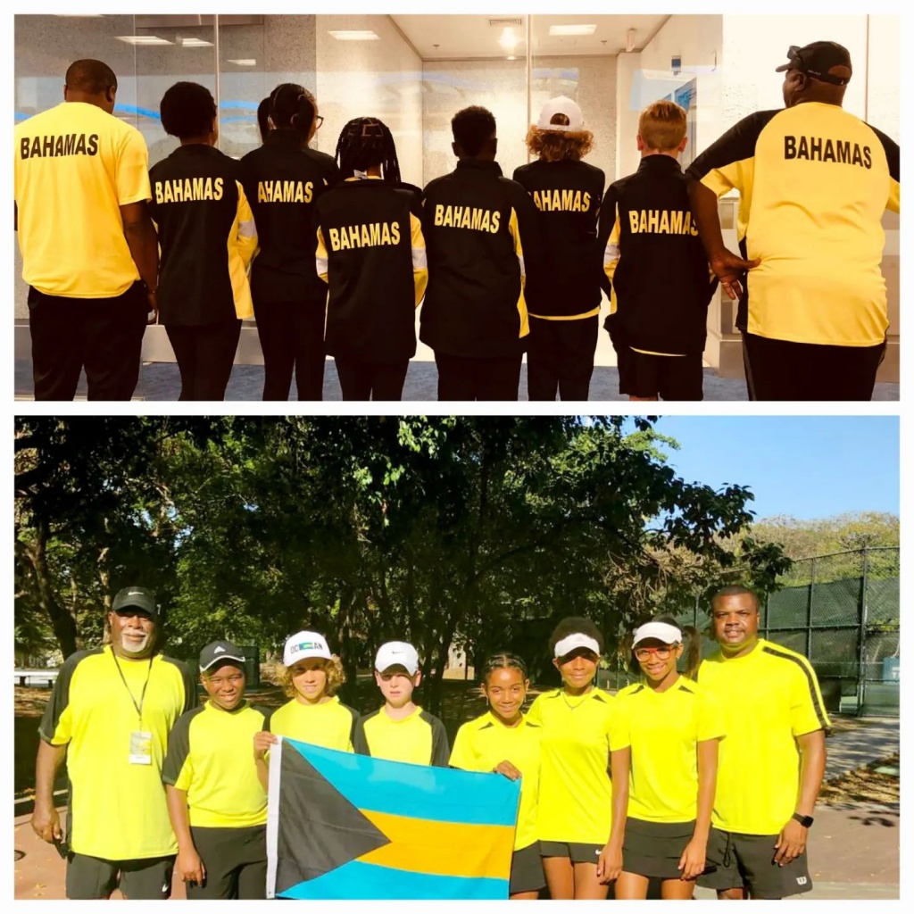 U14 Bahamas Girls and Boys Teams with Coaches