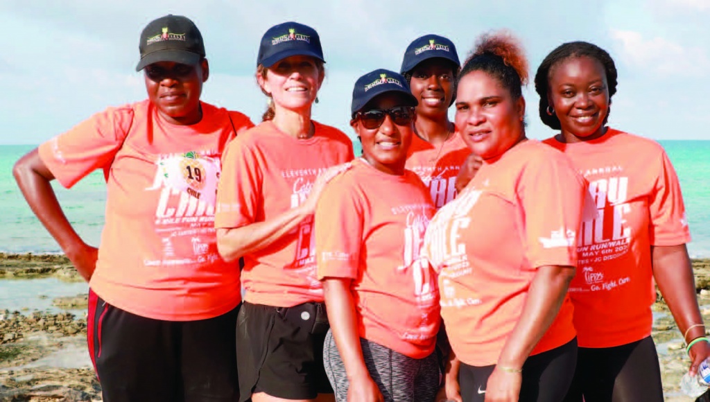 New General Manager with Pineapple Fields Resort, Heather Carey (2nd from left), stands with members of her team, who all came out to support and participate in the 2023 Catch Jerry Chile Fun-Run-Walk.