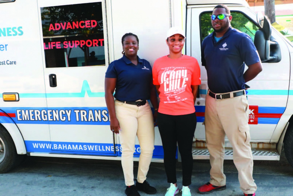 A volunteer team of medical professionals with Bahamas Wellness was up bright and early , on Saturday, May 6th, 2023 to assist with any medical issues that may have arisen during the 'Catch Jerry Chile' Run-Walk event.