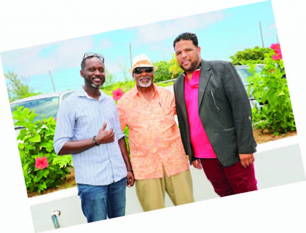 Mr. Arthur Nixon (center) with colleagues from Sovereign Atlantic.