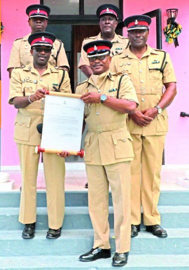 Royal Bahamas Police Force top brass, read the official proclamation, announcing the date for junior local government council elections, set to take place in high schools across the Family Islands on October 19th, 2023.