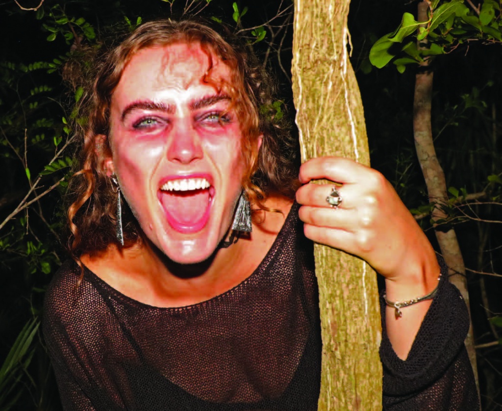 Volunteers and staff at The Preserve all pitched in to create a spooky night trail - with zombies, frightful ghosts, hidden faces, and scary sounds.