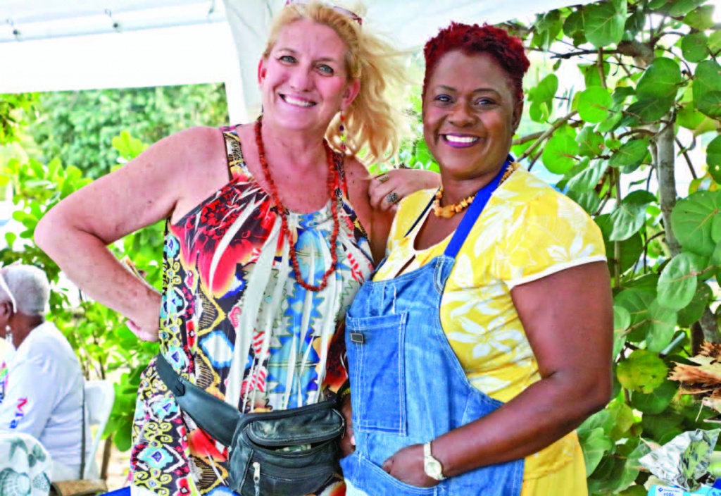 Pictured (L-R): Kristel Anderson and Bekera Taylor with the Eleuthera Sustainability Council.