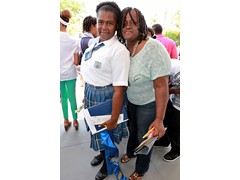 Happy smiles following the ceremony for this graduate - Kendeisha Thompson and her mom - 490A7691