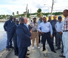 Shown in the photograph:  Prime Minister, Hon. Perry Christie and purported high level officials from various government agencies, on an 'unofficial' visit to Eleuthera on Wednesday, October 26th, where we can confirm he toured a number of areas in Central and South Eleuthera, including the grounds of the proposed mini-hospital in Palmetto Point, about which some announcement is said to be expected in the coming weeks.