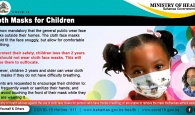 Children and face masks poster