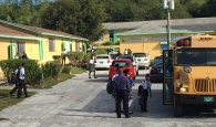 Students back on campus at the Central Eleuthera High School