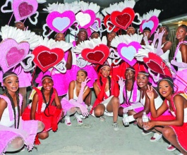 Youth sparkle with costumes, color, music & dance for the 2024, Eleuthera Junior Junkanoo.
